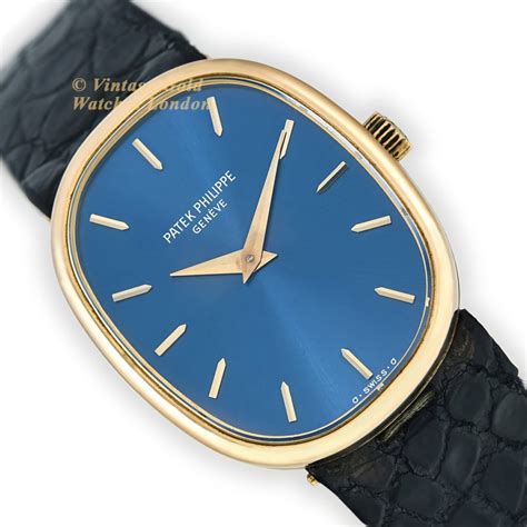 patek philippe 18ct gold vintage ellipse watch|Patek Philippe self winding watches.